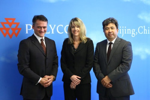 Polycom̫^(q)ձȺޅ^(q)Hansjoerg Wagner (һ)PolycomȫNۈ(zh)иTracey Newell()PolycomЇ(gu)^(q)(jng)(һ)